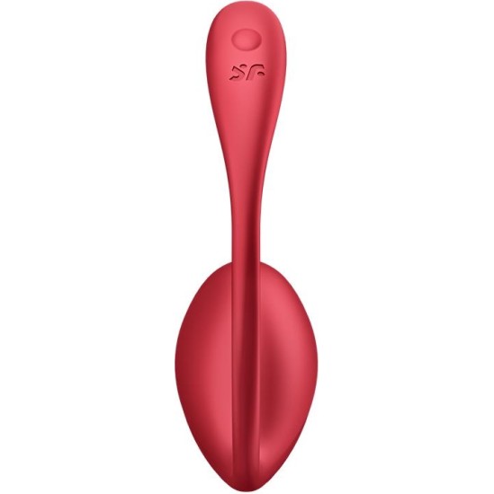 Satisfyer Spīdīga ziedlapiņa ar Connect APP Red