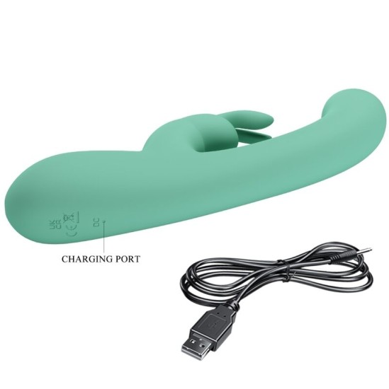 Pretty Love Led PRETTY LOVE – LAMAR RABBIT VIBRATOR IR GREEN G TAŠKAS