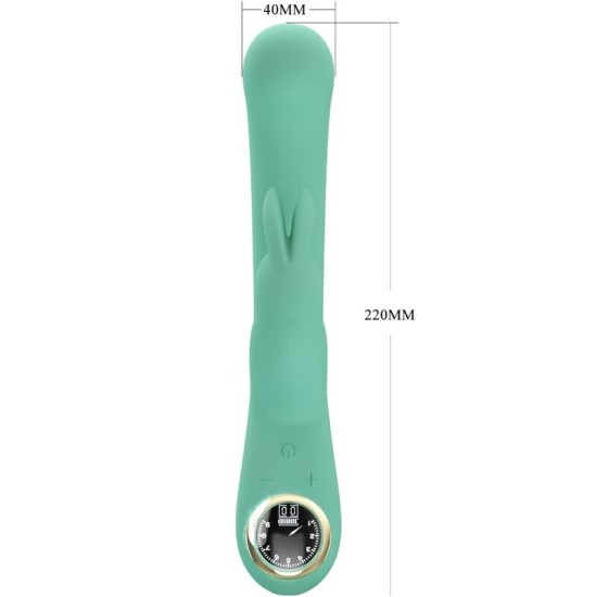 Pretty Love Led PRETTY LOVE – LAMAR RABBIT VIBRATOR IR GREEN G TAŠKAS