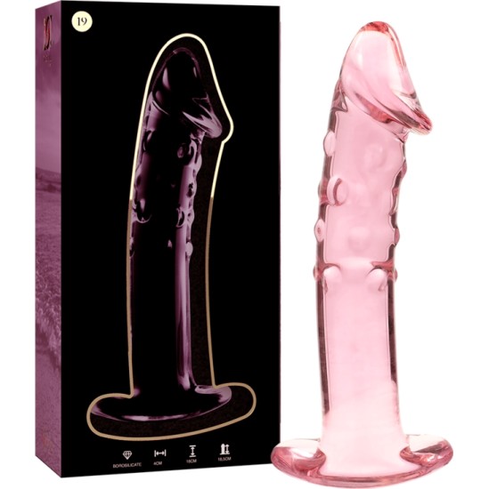 Nebula Series By Ibiza MUDEL 19 DILDO BOROSILIKAATKLAASI 18,5 X 4 CM ROOSA