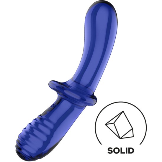 Satisfyer Crystal SATISFYER - DVIGUBAS CRYSTAL DILDO BLUE