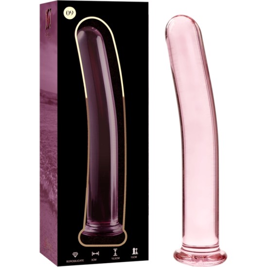 Nebula Series By Ibiza MODEL 9 DILDO BOROSILICATE GLASS 15.5 X 2.5 CM PINK