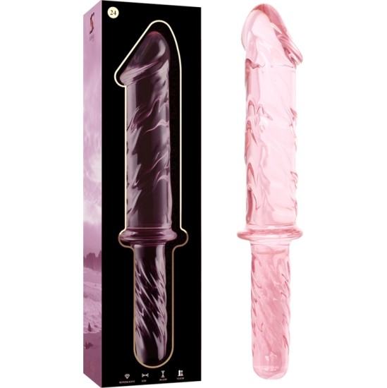Nebula Series By Ibiza MUDEL 24 DILDO BOROSILIKAATKLAASI 28,5 X 5 CM ROOSA