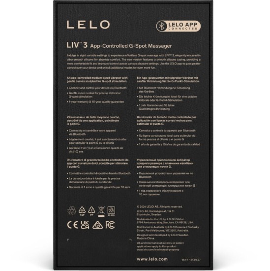 Lelo LIV™ 3 G-PUNKTA STIMULĀTORS ROZĀ