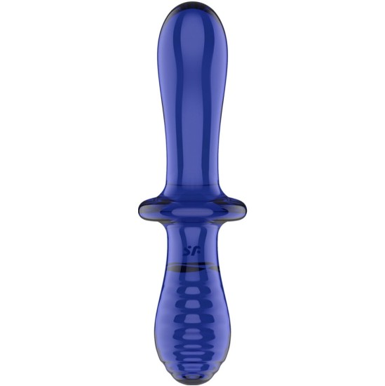 Satisfyer Crystal SATISFYER - DVIGUBAS CRYSTAL DILDO BLUE