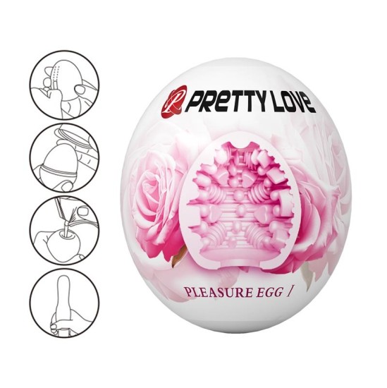 Prettylove Masturbator Egg Pleasure Egg I Pink