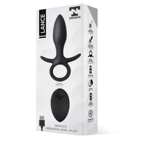 Tardenoche Lance Anal Plug Remote Control Liquified Silicone USB