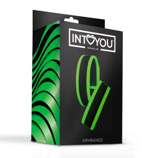 Intoyou Shining Line Glow in the Dark Velcro Armbands