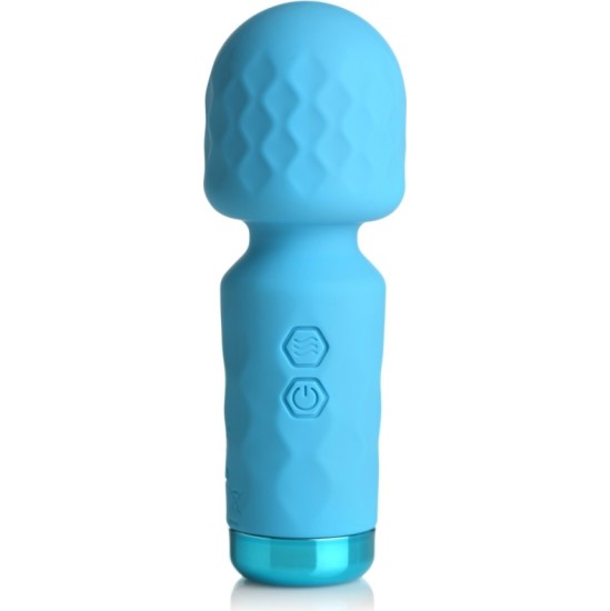 Xr - Bang! MINI TAASLAETAV WAND MASSAGER SININE SILIKOON