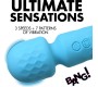 Xr - Bang! MINI TAASLAETAV WAND MASSAGER SININE SILIKOON