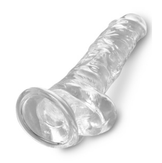 King Cock Clear KCC 8 Cock with Balls