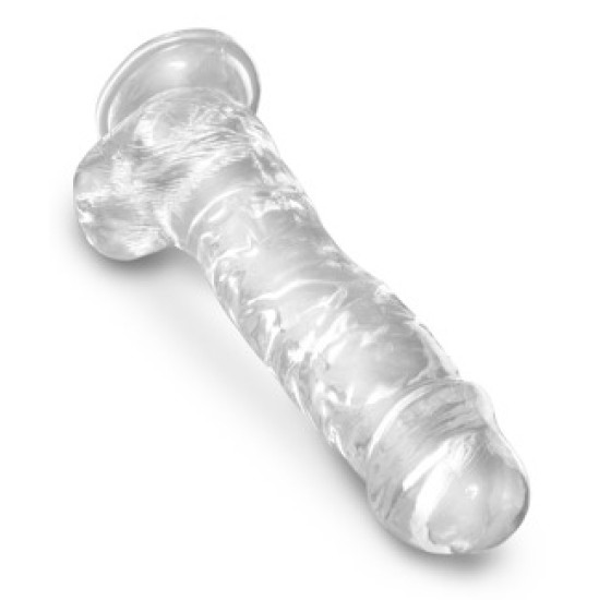 King Cock Clear KCC 8 Cock with Balls