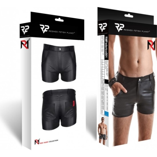 Demoniq FEDERICO WETLOOK SHORTS BLACK L