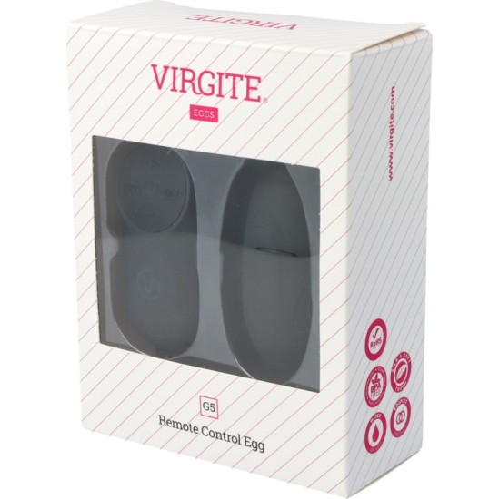 Virgite - Eggs VIBRATOR EGG G5 UZLĀDĒJAMS MELNS