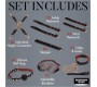 Xr - Bedroom Bliss LOVER'S DELUXE 8 VIENŲ BONDAGE RINKINYS