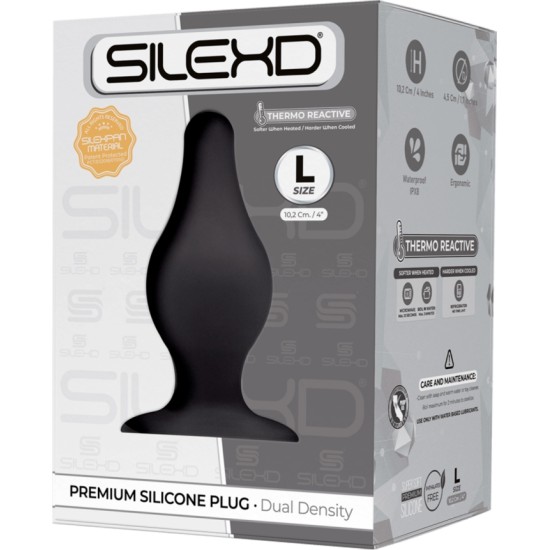 Silexd PLUG SILICONE PLUG MODEL 2 4 L BLACK