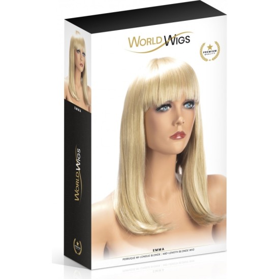 World Wigs EMMA GARA BLONDA PARŪKA