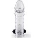 Virgite - Sleeves REALISTIC PENIS SHEATH S11 TRANSPARENT 15'5 CM W/ VIBRATION