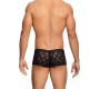 Mob Eroticwear ROSE LACE BOY BLACK SHORTS S/M