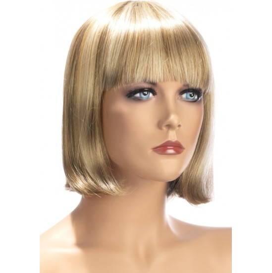 World Wigs SOPHIE WIG VIDUTINIAI PLAUKAI SU BLONDINIAIS PAGRINDINIAIS BŪDAIS