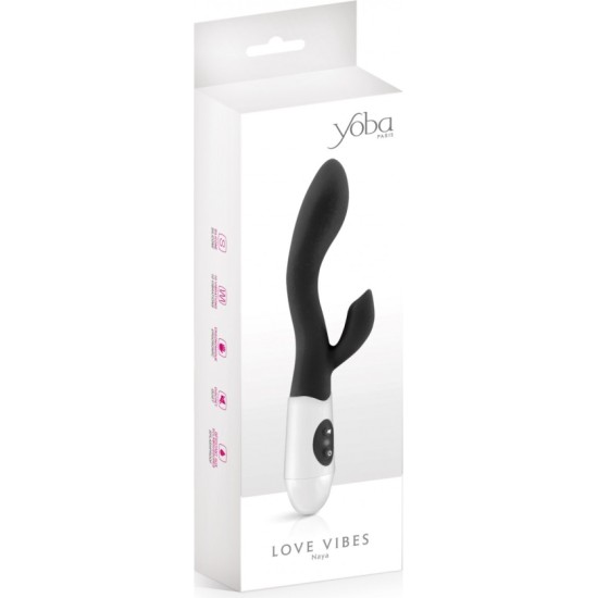 Yoba RABBIT NAYA BLACK SILIKONA VIBRATORS