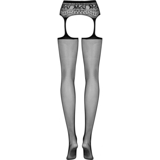 Obsessive GARTER STOCKINGS S307 BLACK XL/XXL