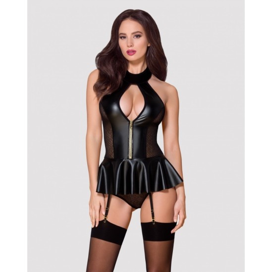 Obsessive 859-COR-1 CORSET & PANTIES L/XL