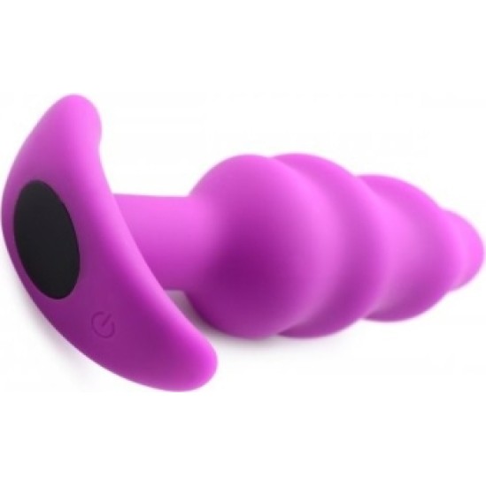 Xr - Bang! VIBRATED ANAL TORNADO SILICONE USB W/ PURPLE REMOTE