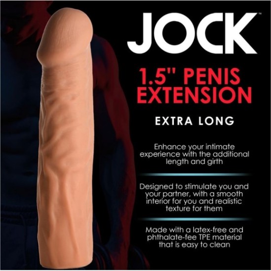 Xr - Jock PENIS ENLARGEMENT SHEATH 3'8 CM BROWN