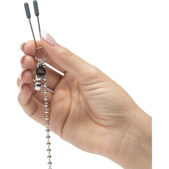 Fifty Shades Of Grey FIFTY SHADES AT MY MERCY BEADED CHAIN NIPPLE CLAMPS