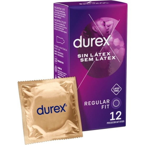 Durex PREZERVATĪVI BEZ LATEKSA 12UDS