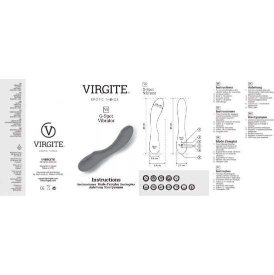 Virgite - Vibes RECHARGEABLE VIBRATOR V5 PURPLE