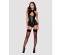 Obsessive 859-COR-1 CORSET & PANTIES L/XL