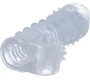 Virgite - Sleeves REALISTIC PENIS SHEATH S11 TRANSPARENT 15'5 CM W/ VIBRATION