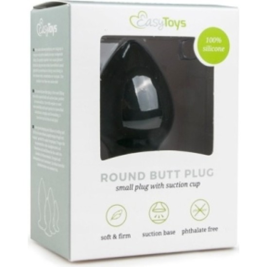 Easytoys ROUND PLUG S BLACK