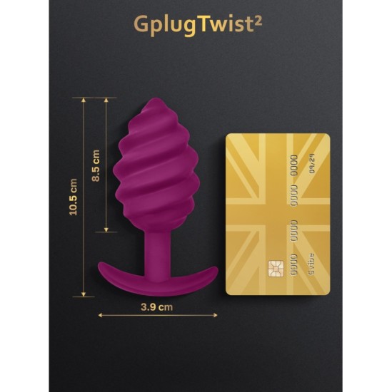 G Vibe (Fun Toys) GPLUG TWIST 2 FUCSHIA NOVIBRO