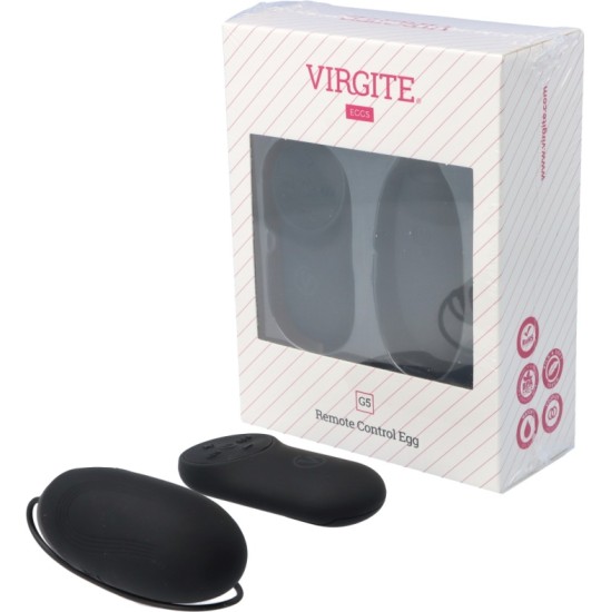 Virgite - Eggs VIBRATOR EGG G5 UZLĀDĒJAMS MELNS