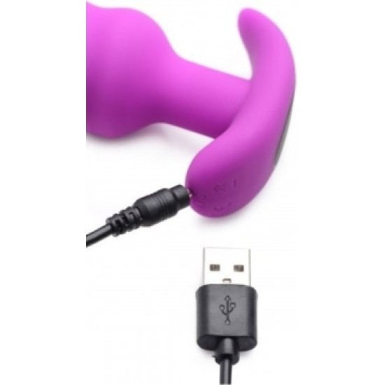 Xr - Bang! VIBRATED ANAL TORNADO SILICONE USB W/ PURPLE REMOTE