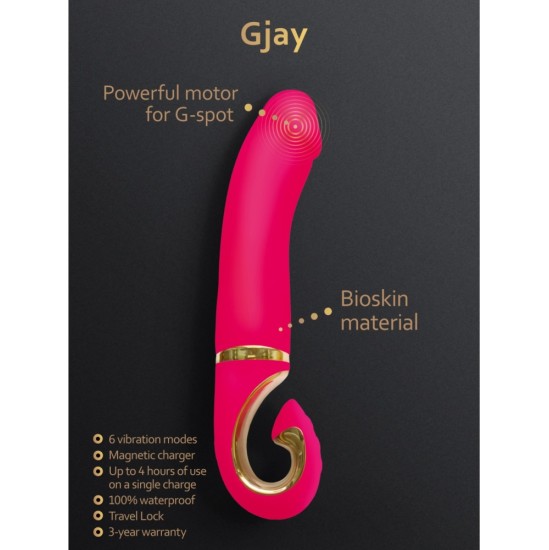 G Vibe (Fun Toys) GJAY PINK SILIKONA UZLĀDĒJAMS VIBRATORS