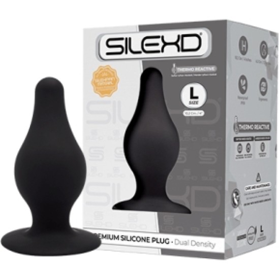 Silexd PLUG SILICONE PLUG MODEL 2 4 L BLACK