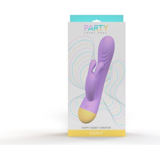 Party Color Toys LILAC RECHARGEABLE KENY VIBRATOR