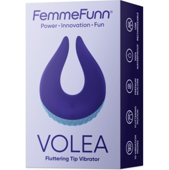 Femme Funn VOLLEY - LIGHT BLUE / DARK PURPLE BASE