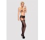 Obsessive GARTER STOCKINGS S307 BLACK XL/XXL