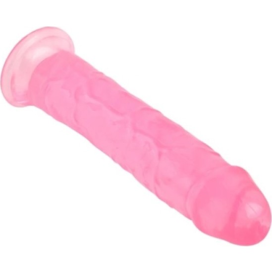 Vscnovelty REĀLISTAS PENIS KRISTĀLA ŽELEJIJAS ROZĀ 21.6 CM