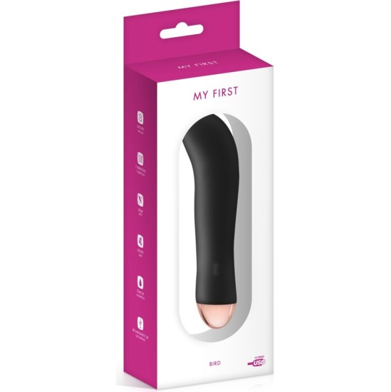 My First BIRD BLACK UZLĀDĒJAMS G-SPOT MINI SILIKONA VIBRATORS