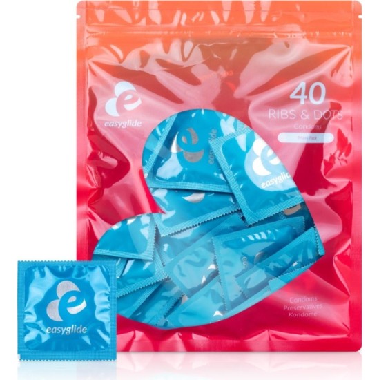 Easyglide CONDOMS WITH POINTS AND STRETCHES 40 UNITS