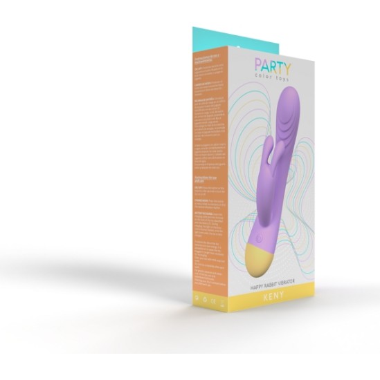 Party Color Toys LILAC RECHARGEABLE KENY VIBRATOR