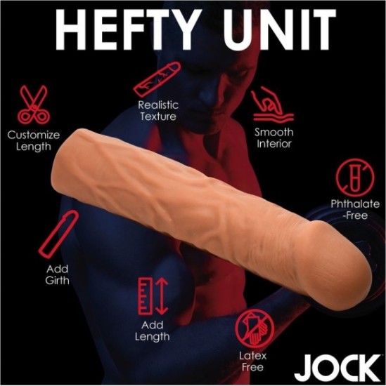 Xr - Jock PENIS ENLARGEMENT SHEATH 3'8 CM BROWN