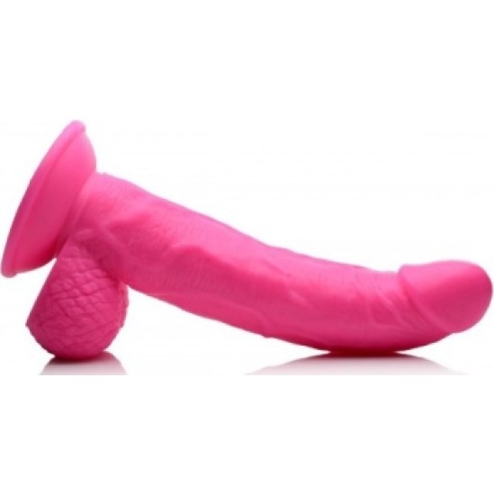 Xr - Pop Peckers REĀLISTS DILDO AR sēkliniekiem 19 CM ROZĀ