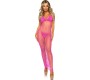 Leg Avenue Dresses LEG AVENUE - LONG NET DRESS FUCHSIA ONE SIZE